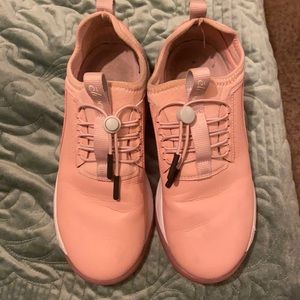 Light pink clove nursing shoes. Slip on